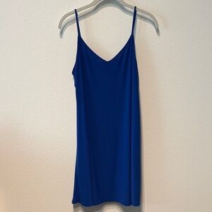 Express Royal Blue V-Neck Dress